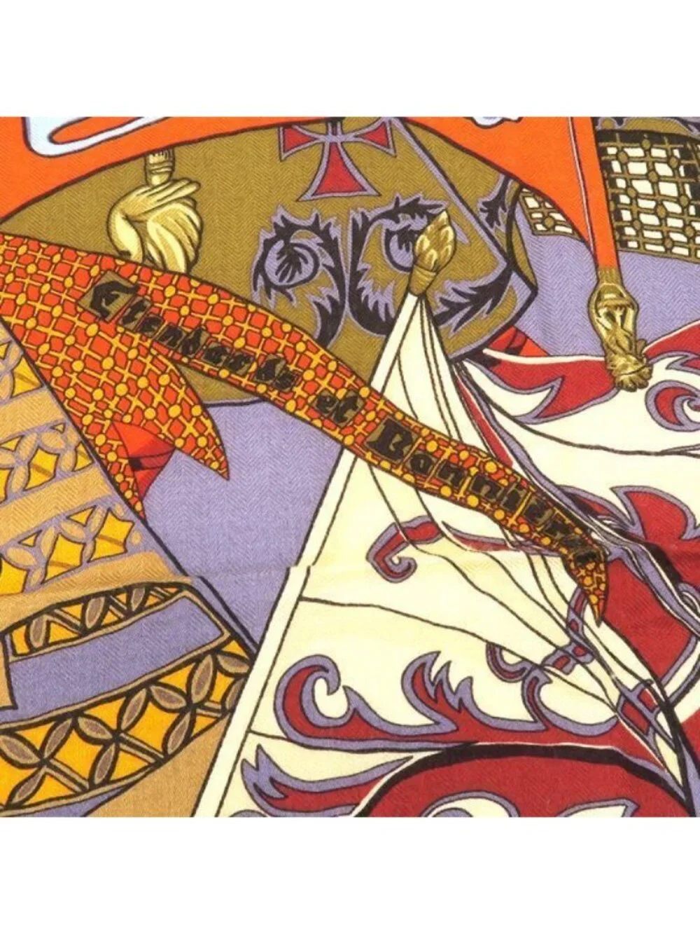Hermes Carre Geant Cashmere Silk Scarf